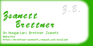 zsanett brettner business card